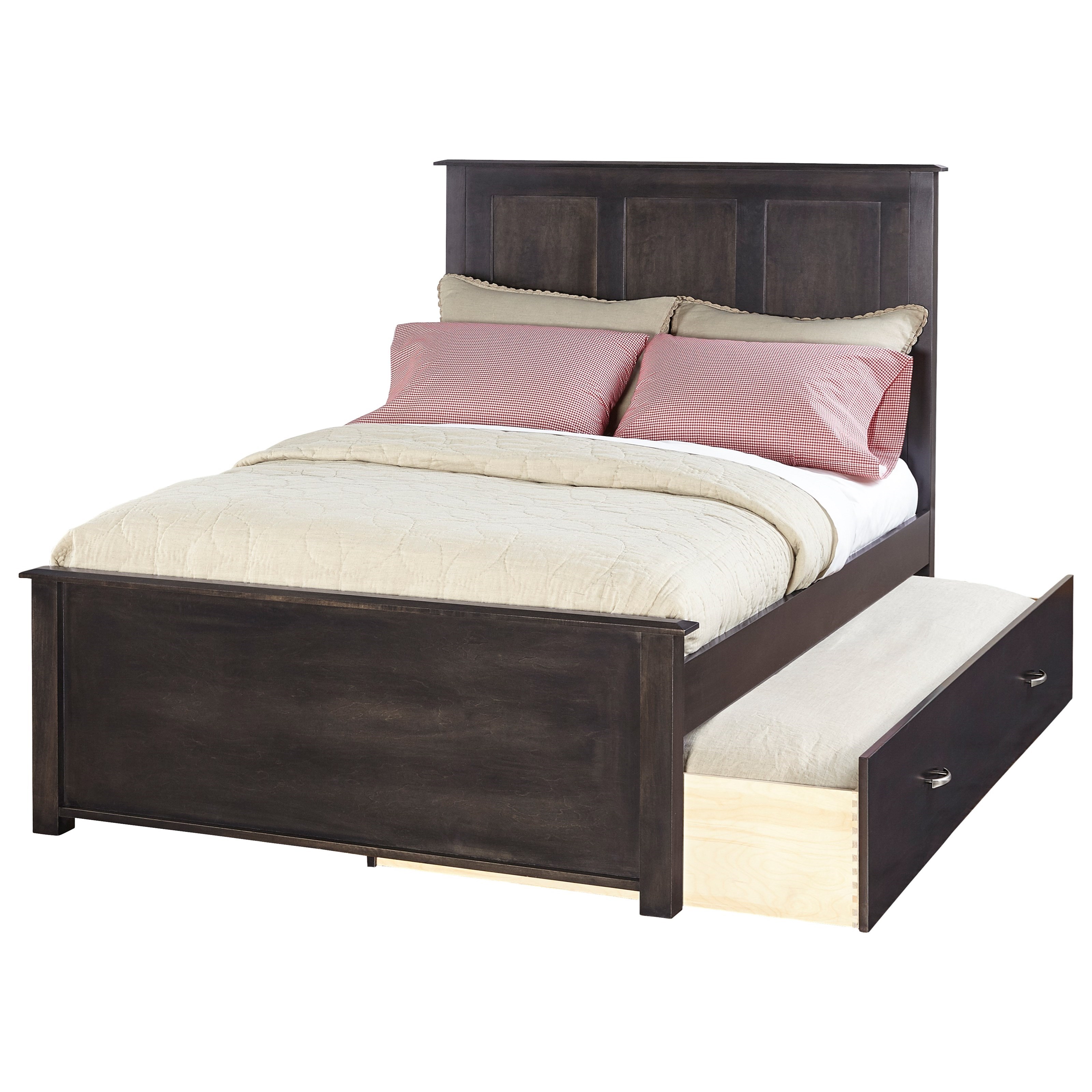 Daniel's Amish Manchester 348852+62+72+82 Full Panel Bed with Trundle